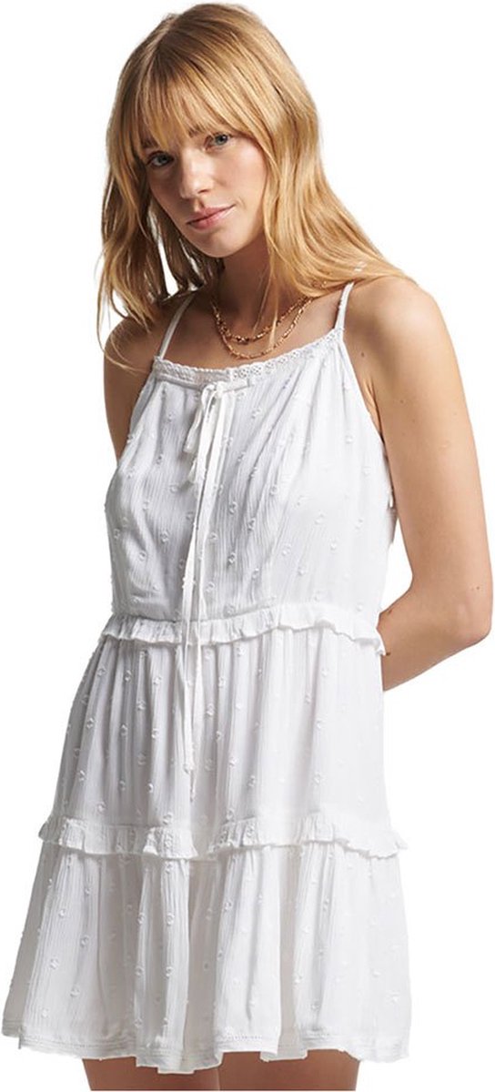 Superdry Vintage Broderie Cami Jurk S Vrouw Optic