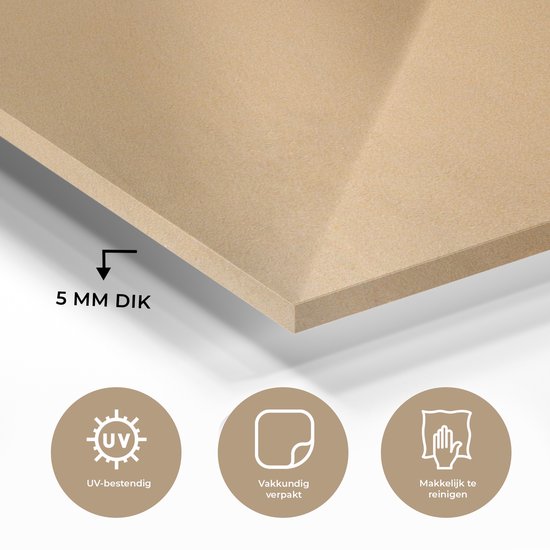 MuchoWow® Peinture sur verre 120x80 cm - Peinture sur verre acrylique - Plage - Été - Mer - Photo sur verre - Peintures