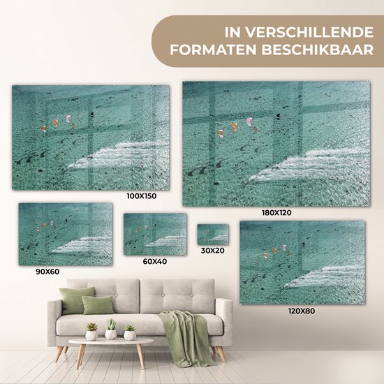 Peinture sur Verre - Gens Kitesurf sur l'Océan - 30x20 cm - Peintures sur Verre Peintures - Photo sur Glas
