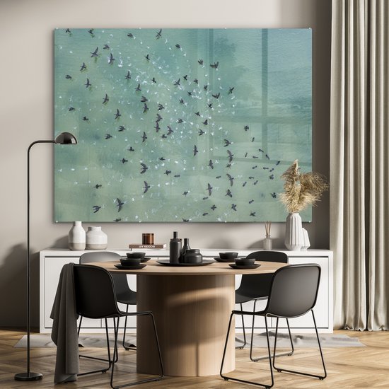 Peinture sur Verre - Vogel - Water - Animaux - 160x120 cm - Peintures sur Verre Peintures - Photo sur Glas