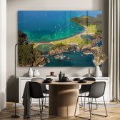 MuchoWow® Glasschilderij 180x120 cm - Schilderij acrylglas - Helder water bij de Bay of Islands in Nieuw-Zeeland - Foto op glas - Schilderijen