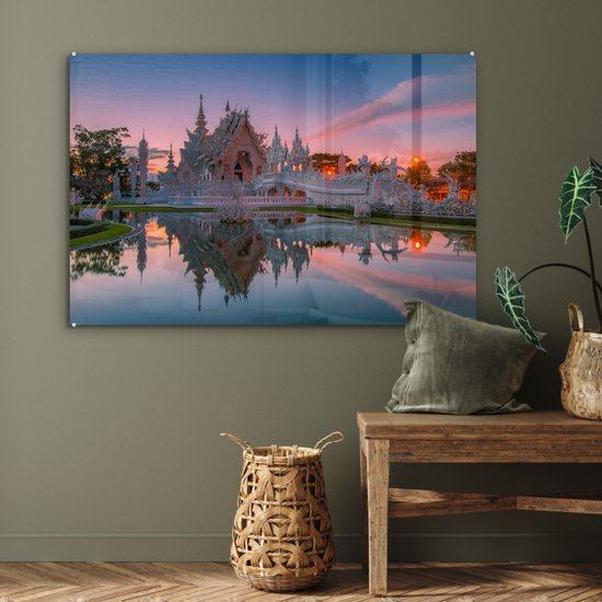 Peinture sur Verre - Temple Thaï - 120x80 cm - Peintures sur Verre Peintures - Photo sur Glas