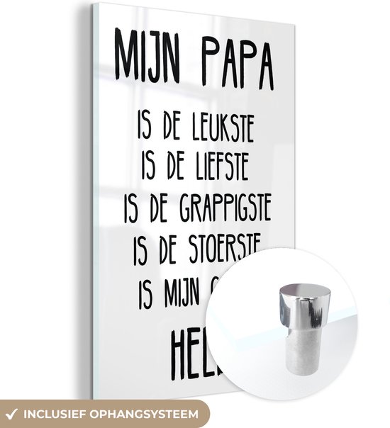 Papa Acryl Blok, Dank U Brief Teken Voor Papa, Papa Waardering Keepsake