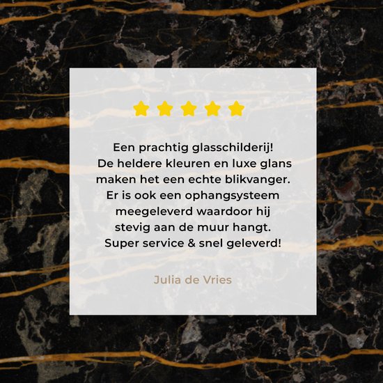 MuchoWow® Peinture sur Verre - Marbre - Zwart - Or - Veine - 120x80 cm - Peintures sur Verre Acrylique - Photo sur Glas