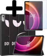 Hoes Geschikt voor Lenovo Tab P11 (2e Gen) Hoes Luxe Hoesje Book Case Met Screenprotector - Hoesje Geschikt voor Lenovo Tab P11 (2nd Gen) Hoes Cover - Don't Touch Me