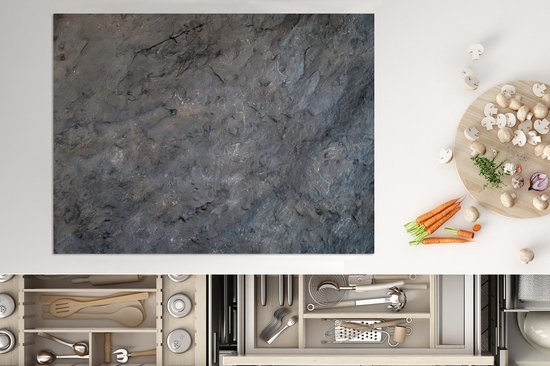KitchenYeah® Inductie beschermer 77x59 cm - Inductie mat - Roest print - Leisteen - Vintage - Inductie beschermer - Kookplaataccessoires - Afdekplaat voor kookplaat - Inductiebeschermer - Inductiemat - Inductieplaat mat