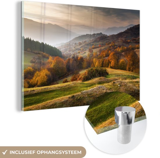 Glasschilderij - Rhodopean landschap - Acrylglas Schilderijen - Foto op Glas