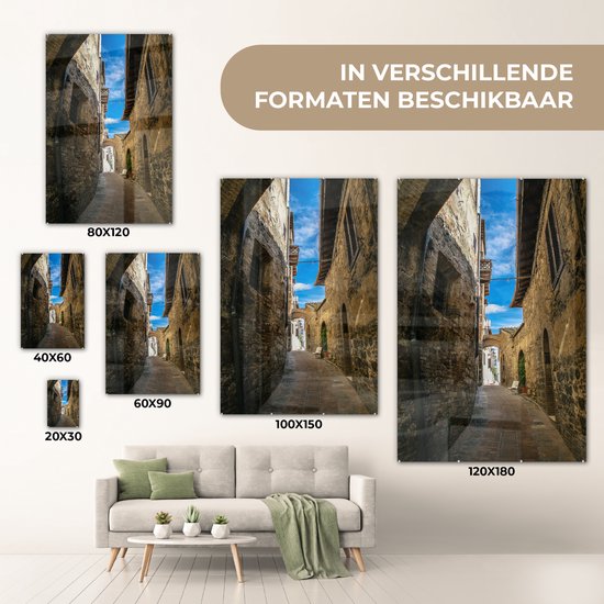 La vieille ville de San Gimignano en Italie Plexiglas 20x30 cm - petit - Tirage photo sur verre (décoration murale en plexiglas)