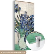 Peinture sur Verre - Nature Morte d'Iris - Vincent van Gogh - 80x160 cm - Peintures sur Verre Peintures - Photo sur Glas