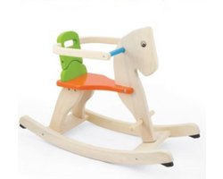 Pintoy Houten hobbelpaard met afneembare veiligheidsbeugel