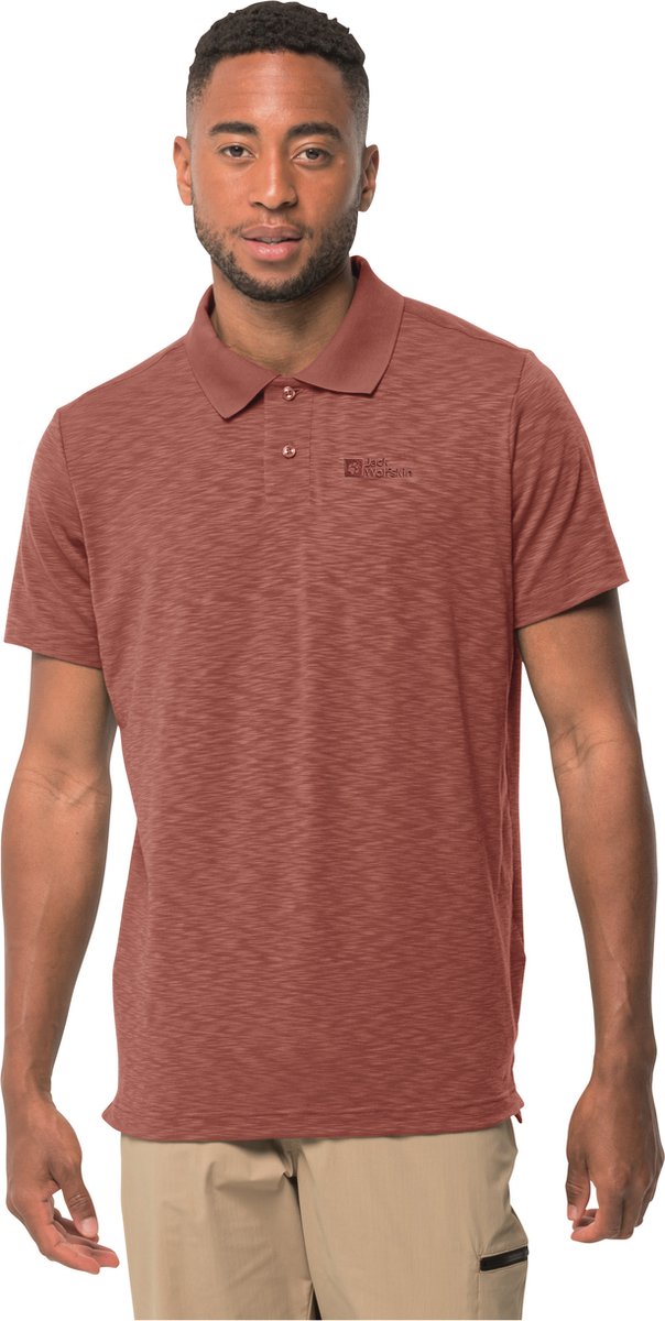 Jack Wolfskin Travel T Men Outdoorshirt Heren Barn Rood