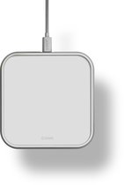 Single Aluminium Wireless Charger - White