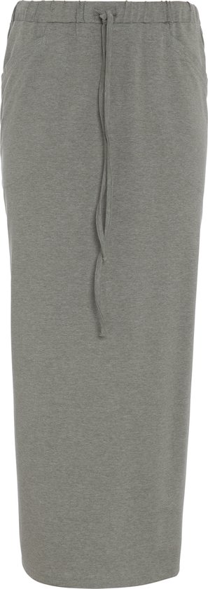 Knit Factory Lily Rok - Dames rok - Midi-rok - Rechte rok - Kokerrok - Met steekzakken - Reikend tot kuithoogte - Urban Green - S