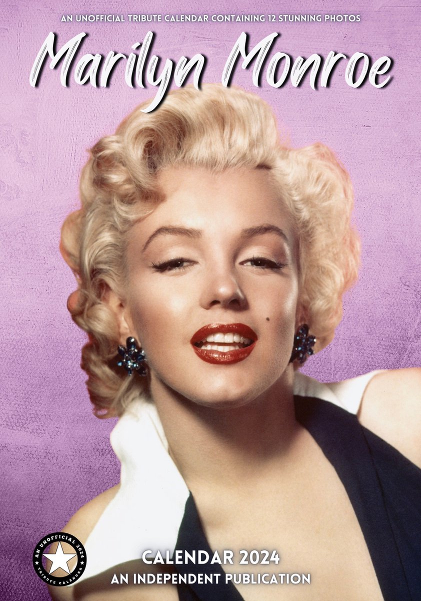Calendrier Marilyn Monroe 2024 A3