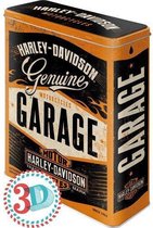 Harley-Davidson garage  3d  blik XL | Nostalgic Art