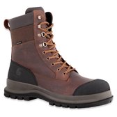 Carhartt F702905 Men’s Detroit Rugged Flex® Waterproof Insulated S3 High Safety Work Boot - Dark Brown-Dark brown-47
