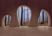 Fotobehang Forest View Modern | XXL - 312cm x 219cm | 130g/m2 Vlies