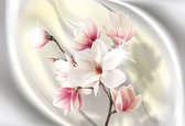 Fotobehang Flower Magnolia | XL - 208cm x 146cm | 130g/m2 Vlies