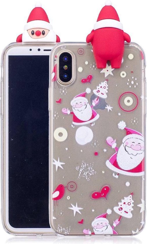 Iphone X, XS kerst hoesje met kerstmannetje | bol.com