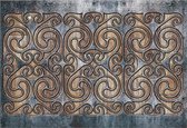 Fotobehang Celtic Swirls Grey Brown Pattern | XXL - 312cm x 219cm | 130g/m2 Vlies