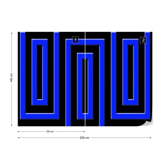 Papier peint Art abstrait | XL - 208 cm x 146 cm | Polaire 130g / m2