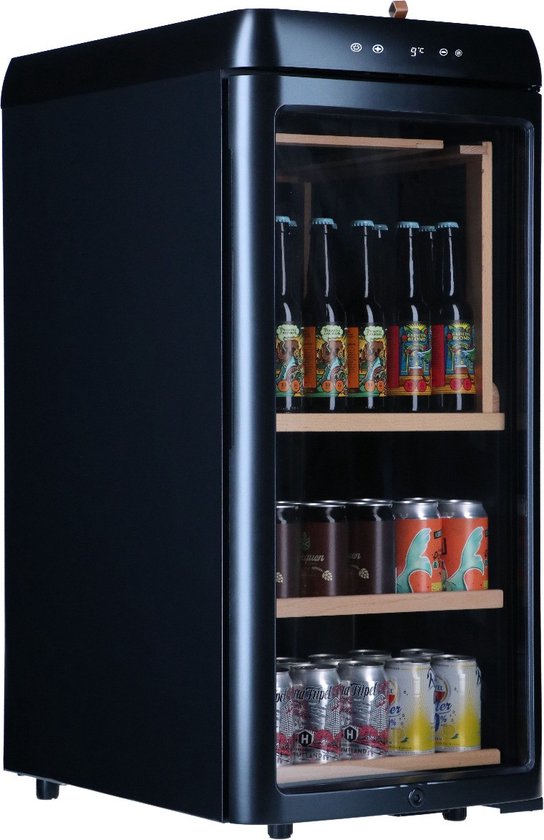 Bierkoelkast Amsterdam Zwart - glazen deur - 85 flessen - Koelkast horeca - Bier koelkast voor Thuis - Flessenkoelkast- Drank koelkast - Bierkast van Bierkoelkast.nl — afbeelding 4