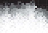Fotobehang Abstract Pattern Black White | PANORAMIC - 250cm x 104cm | 130g/m2 Vlies
