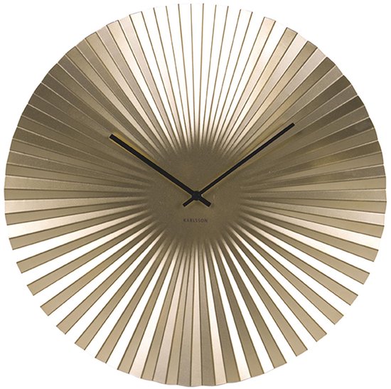 Wandklok Sensu - XL Staal Goud - Ø50cm