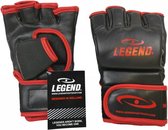Legend Flow MMA handschoenen of Bokszak handschoenen zwart/rood Maten: M