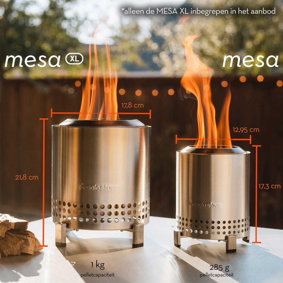 Solo Stove Mesa XL brasero de table - Rouge