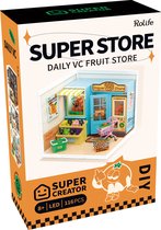 Robotime DIY Store Super Fruit Store - DW003 - Miniature - Maison de poupée - Kit - DIY