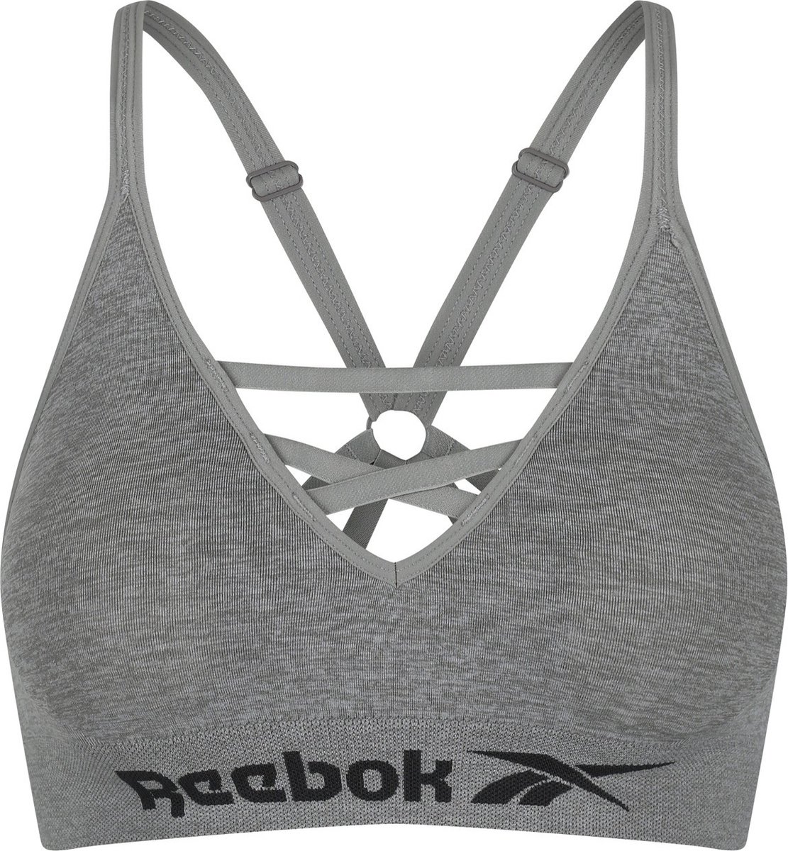 Reebok Naadloze Sport Bh Bustier Grijze mergel