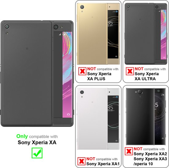 Chaîne de téléphone portable Cadorabo pour Sony Xperia XA en NOIR - Étui de  protection... | bol.com
