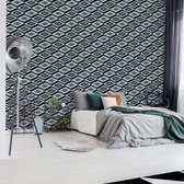 Fotobehang Black And White Pattern | VEL - 152.5cm x 104cm | 130gr/m2 Vlies