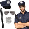 Boland Police set Adulte Blauw/ noir 4 pièces