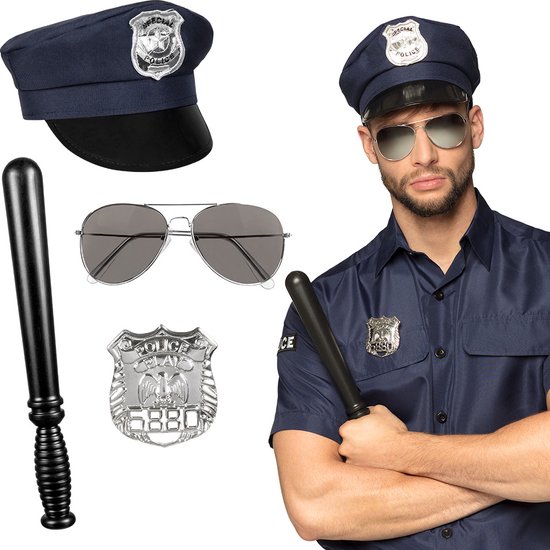 WIDMANN - Ensemble d'accessoires de Police pour adultes - Accessoires de  vêtements