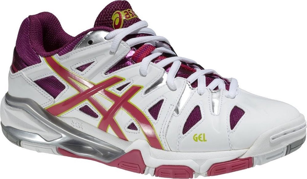 Asics Gel-Sensei 5 W B452Y-0125, Vrouwen, Wit, Volleybalschoenen maat: 37.5 EU