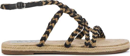 Manebi Sandalen Vrouwen - F75Y0 - Maat 39 - Zwart combi