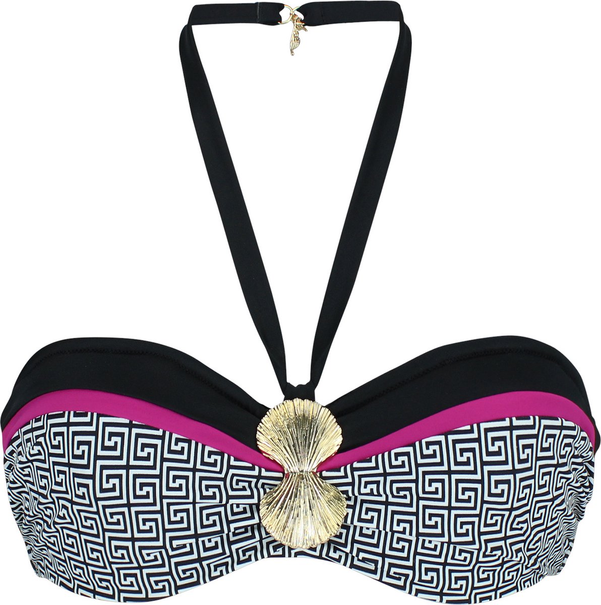Sapph - Bikintopje voor vrouwen - Bandeau bikini - Paradiso - Geometric print — afbeelding 4