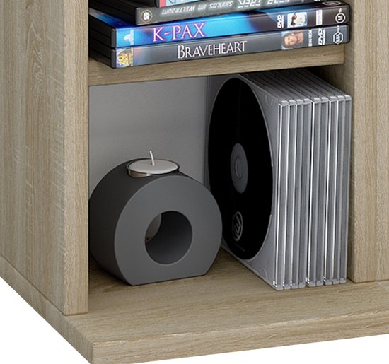 Casier armoire CD DVD Milano Sonoma-Oak