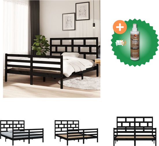 Bedframe Bruin 160 x 220 cm Massief grenenhout kopen