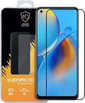 Oppo A74 4G screenprotector - MobyDefend gehard glas screensaver - Zwarte randen - Screen Protector - Glasplaatje Geschikt Voor Oppo A74 4G