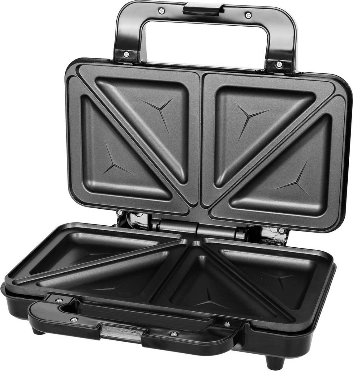 Emerio ST-125833 - Dubbele sandwichmaker - BPA-vrij Voor driehoekige sandwich Anti-aanbaklaag 900 watt Zwart