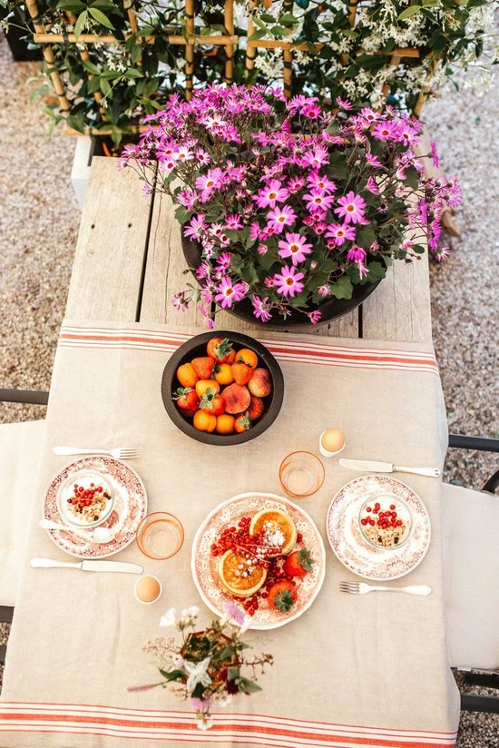 Capi Europe - Bol bas Terrazzo - 24x7 - Wit - Pot de fleur extérieur - WFL380