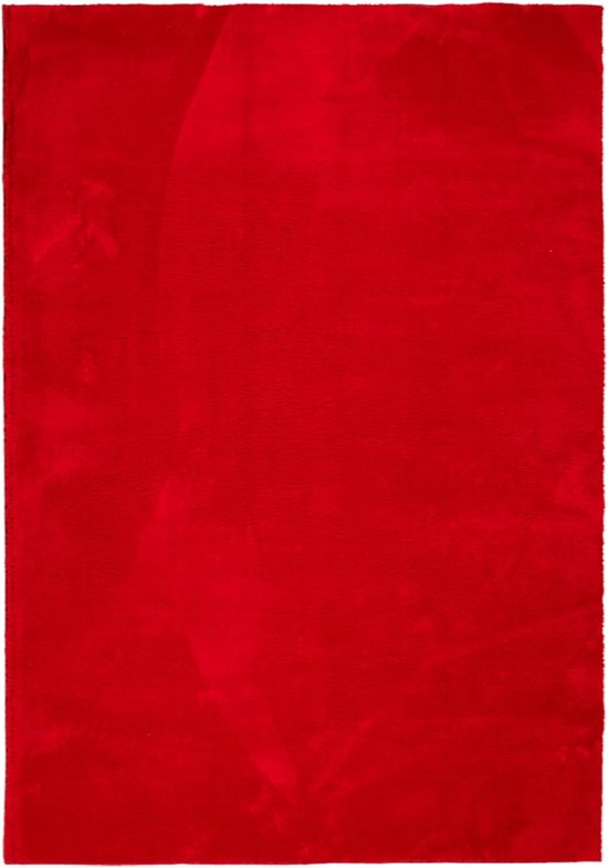 vidaXL-Vloerkleed-HUARTE-laagpolig-zacht-wasbaar-140x200-cm-rood
