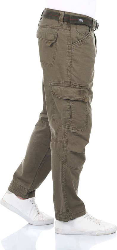 TIMEZONE Heren Cargo Broek BenitoTZ comfort/relaxed Olijf Volwassenen