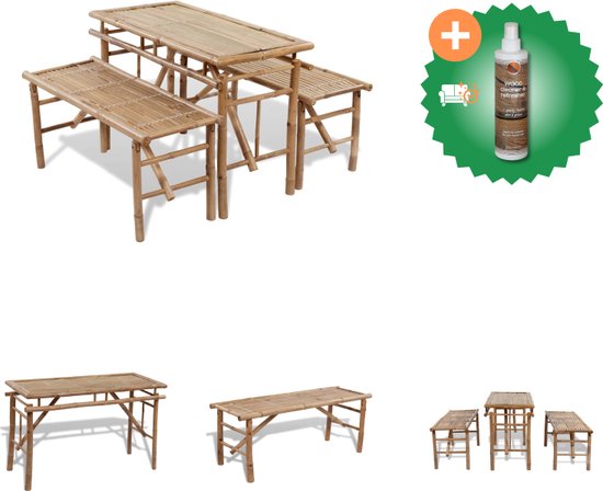 Casaria Garden Set Foldable Garden Furniture 170x46x75cm 2X Beer Banks 1x Beer Table Seat Set Picnic Set Garden Terrace Wood Casaria Garden Set Foldable Garden Furniture 170x46x75cm 2X Beer Banks 1x Beer Table Seat Set Picnic Set Garden Terrace Wood
