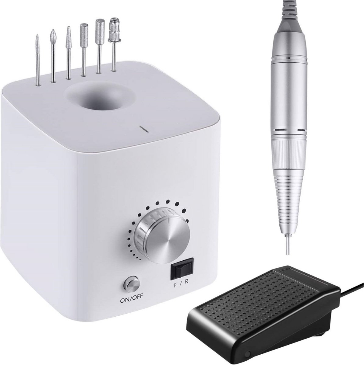 Equivera Elektrische Nagelvijl - Nagelfrees - Manicure - Pedicure - Ook Voor Gel Nagels - Perfecte Nagelverzorging