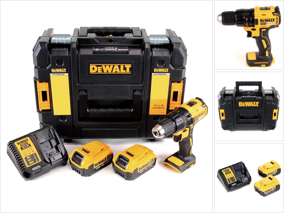 DeWalt DCD 777 M2 accuboormachine 18 V 65 Nm + 2x accu’s 4,0 Ah + oplader in TSTAK II-gereedschapskoffer