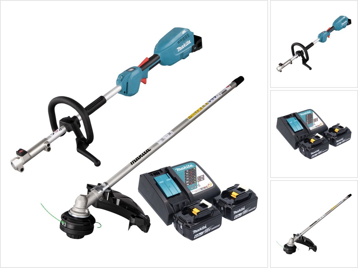 Makita DUX 18 RG2X1 accu multifunctionele aandrijving 18 V borstelloos + 2x accu 6,0 Ah + oplader